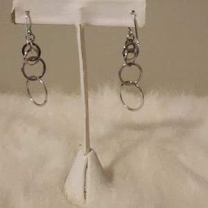 14k white gold earrings